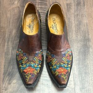 Old Gringo Brown Embroidered women’s shoes size 6.5